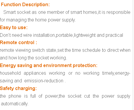 Hot Smart Home Plug Socket Smart Wifi Socket Plug By Ipad Phone Control
