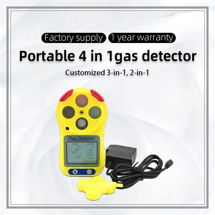 Handheld LEL H2S CO O2 4 in 1 multi gas detector