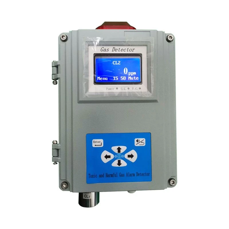 Detector de gas CL2 montado en la pared